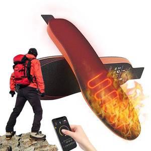 발열 USB 온열 신발 깔창 앱 컨트롤 따뜻한 3 온도 설정 3000mAh 커팅 가능한 난방 패드 겨울 발 워머