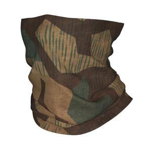Custom Splintertarn German Camouflage Bandana Neck Wrap Face Scarf for Ski Army Tactical