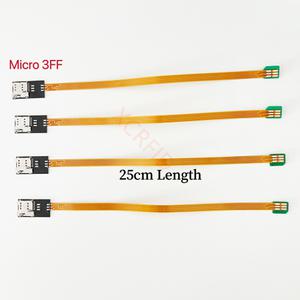 마이크로 3FF SIM 슬롯 확장 자체 팝업 변환기 FPC 케이블 25cm  2FF 표준 4FF 나노 변환 라인