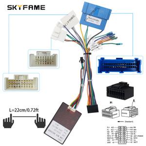 SKYFAME 차량 와이어링 하네스 어댑터 Canbus 박스 디코딩 안드로이드 라디오 전원 케이블 캐딜락 SRX용 16