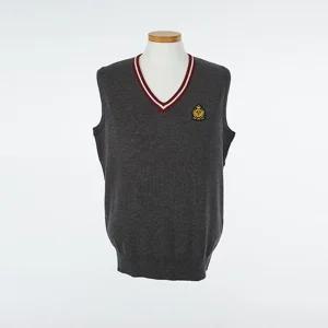 교복몰 와인라인 그레이 조끼 (동광초) 교복조끼 교복