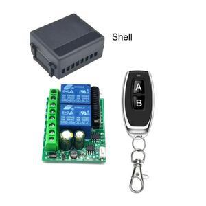 전동커튼 차고 문짝 모터 조명 스위치 송신기 무선 리모컨 DC12V 433mhz