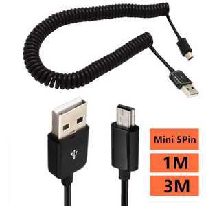 카메라 캠코더용품 나선형 코일 USB 미니 5 핀 - 2.0 A 수 케이블 10