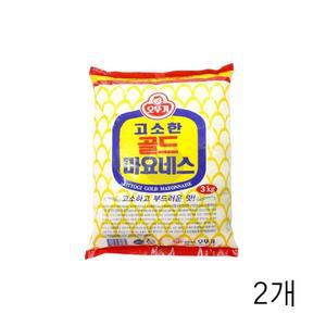 [JHQSJWE0_52EN]골드 마요네즈 파우치 X 마요네스 3Kg 2개