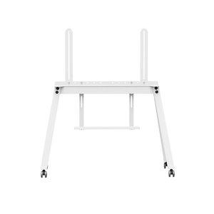 [와이드뷰]무빙 이동식 TV 거치대 스탠드 이젤4발형 화이트색상 대형티비 호환 127~190cm EKW5946W