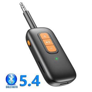 2in 1 무선 블루투스 5.4 오디오 송신기 및 리시버 3.5mm Aux 어댑터 TV 자동차 헤드폰용