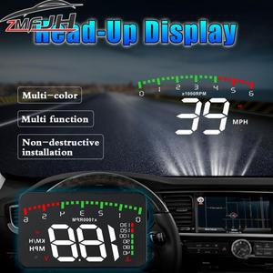 A900 자동차 속도계 디지털 obd 앞 유리 프로젝터 헤드 업 디스플레이 타코미터 수온 전압계 모니터