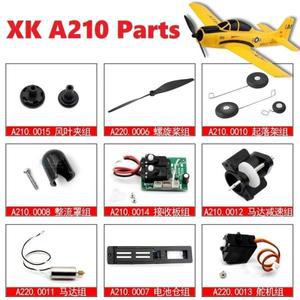 Wltoys XK A210 T28 RC 원격 제어 비행기 글라이더 모터 기어 블레이드 메인 보드 나사 조향 엔진 용 예비
