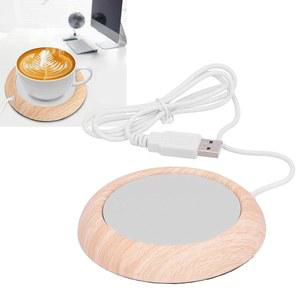 전기 커피 머그 워머, 사무실 책상용 스마트 컵 워머 티 코코아 차 우유용 음료 USB 충전식