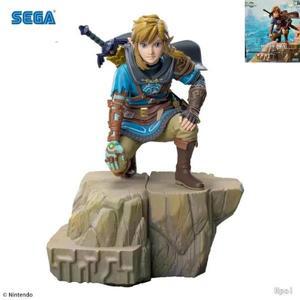 젤다 아미보재고 있음 SEGA 링크 젤다의 전설: 왕국의 눈물 23cm 애니메이션 피규어 수집용 장난감 선물 데