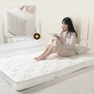 나코자요 프리미엄 폴딩 3단 접이식 매트리스 바닥 침대 차박 캠핑용 토퍼 탄탄한 수면매트 13cm MS/S/SS/Q