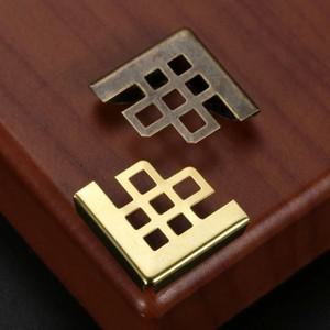 50Pcs 황동 16x16mm 메뉴 코너 장식 프로텍터  프레임 스크랩북 앨범 꾸밈 보호기 브래킷