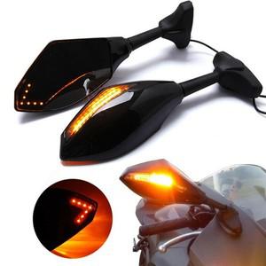 호환 CBR250RR CBR300R CBR600F4F4i 용 방향 지시등이 레이싱 백미러