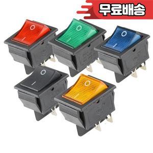 KCD4 로커 스위치 On Off 6 핀 Led 4 250V T85 소형 6Pin 빛 램프