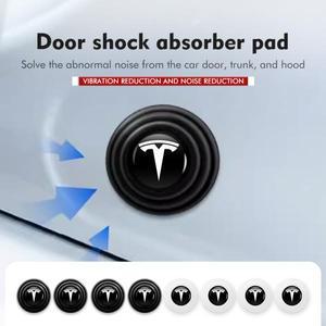 4PCS 자동차 도어 임팩 흡수 패드 Tesla Model 3 Y S X Roadster Bonina Coil 용 방음 쿠션 매트