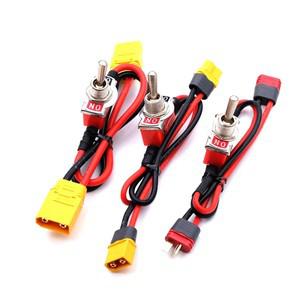 대전류 고부하 스위치 AMASS XT60 T-플러그 전원 ON-OFF 토글 12/14AWG eBike RC 비행기 ESC 모터 연결