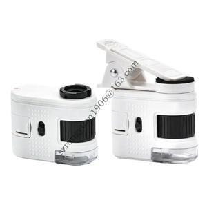 ABS Shell LED Illuminatiing 및 Field Exploration의 경량 100x 배율 포켓 현미경