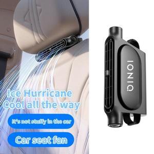 휴대용 카시트 팬 3 현대 IONIQ 6 5 7 I10 I40 CRETA EQUUS 용 조절 가능한 자동차 머리 받침 냉각 공기 속