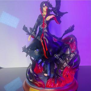 나루토 애니메이션 피규어 Uchiha Pvc 액션 장난감 Shippuden 및 까마귀 컬렉션 모델 25cm