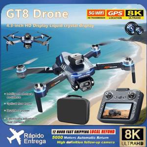 2025 NEW GT8 드론 8K WiFi GPS 전문가용 HD 항공 촬영 쿼드콥터 듀얼 카메라 리모컨 FPV UAV 장난감