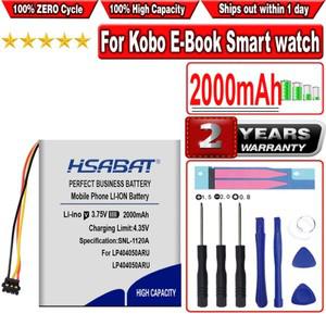 HSABAT 2000mAh LP 404252 Kobo 전자책 스마트워치 GPS mp3 휴대폰 핸드폰 스피커용 ARU 배터리