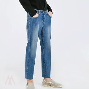 901M 스판 9부 청바지 데님 청통바지