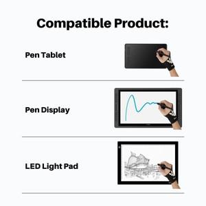 HUION 해골 디자인 펜 디스플레이 그래픽 태블릿 LCD 라이트 박스 패드 스케치 드로잉을위한 두 손가락 방