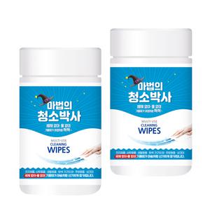 마법의 청소박사 1714 150매 2통 만능크리너 물티슈