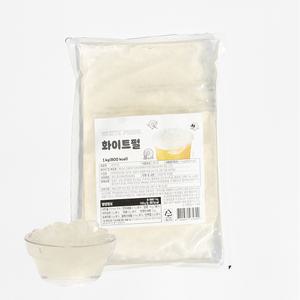 화이트 펄 곤약펄 1kg 타피오카 버블티 음료 빙수 토핑