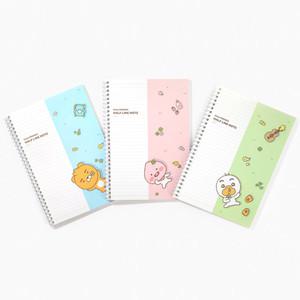 카카오프렌즈 리틀프렌즈 하프라인 노트 라이언 어피치 튜브