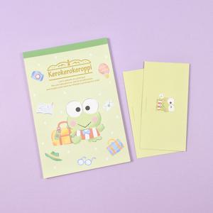 산리오 캐릭터 패드 편지지 5500 [케로케로케로피] 봉투세트