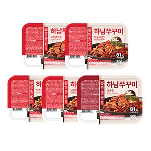 하남쭈꾸미 보통매운맛, 500g, 4개 + 매운맛, 500g, 1개