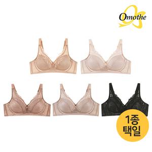 오모떼 프리미엄 수피마 코튼 풀커버 레이스 브라 1종/컬러택일