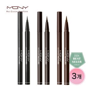 [3개] 맥퀸뉴욕 워터프루프 붓펜 브러쉬 아이라이너 /슬림 샤프 타투 3컬러