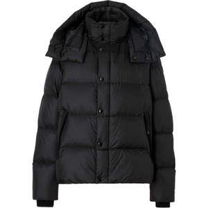 (당일) 23FW 버버리 탈부착 슬리브 블랙 후드 다운 패딩 자켓 8059139A1189
