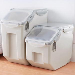밀폐 덮개형 쌀통 10kg 15kg 잡곡통 곡물통 보관통 사료통