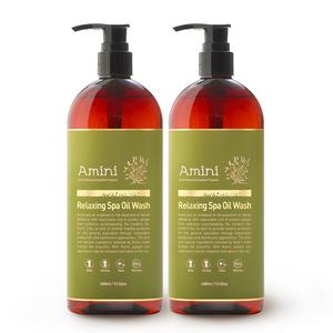 아미니 릴렉싱스파 오일 바디워시 시트러스 허브향 400ml 2개 세트