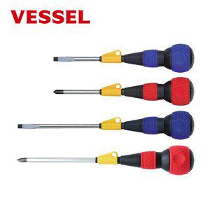 [신세계몰]베셀 VESSEL 드라이버 220F 십자 2x150mm(+) 프리턴 전공드라이버 낙하방지코드장착 고리홀더