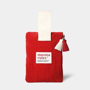 [마스마룰즈]Strap pouch _ 코듀로이 Red