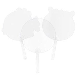 [기타]투명 부채(PVC) 만들기 그리기 부채 (WE43024)