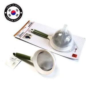 기 깔대 스텐 거름망 세트 국산 깔때기 여과기 거름망 깔때기 깔대기 스텐 여과기