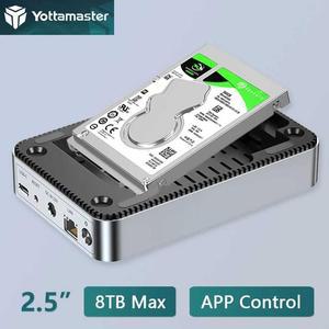PC 2.5 SATA SSD 인클로저 NAS 무선 D 외장 케이스 하드 드라이브 보관함 개인 HD 클라우드 서버 3.5
