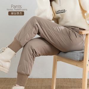 따듯한 기모 패딩 조거팬츠  사은품 수면양말