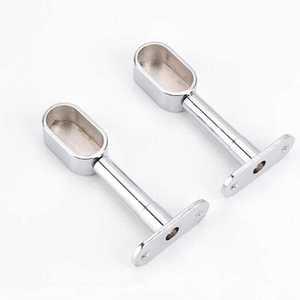 옷봉 소켓 16x32mm 옷장 형 막대 고정 상단 장착 중간 걸이 플랜지 시트