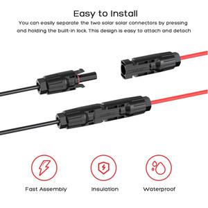 ALLPOWERS Ecoflow Anker Bluetti 등 태양광 발전기용 태양 전지 패널 커넥터, XT60 어댑터 케이블, 3m, 10FT, 1.5m, 5FT, 12AWG