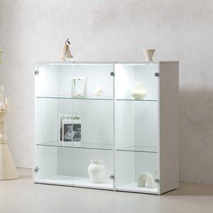 파로마 메종 클리어 유리 LED 높은 장식장 1200 TYR4116