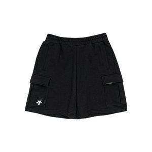 [데상트] 에센셜 에코테리 5부 카고 니트반바지 SP123UKH32BLK
