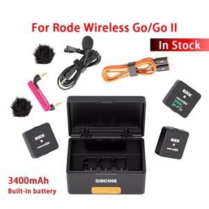 Rode Wireless GO 2 I II 단일 고속 충전 박스 3400mAh 내장 배터리 보조베터리 G0 2용 ZG-R30 프로 케이스