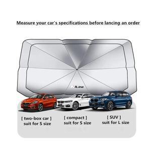 현대 N i10 i20 i30 i40 ix25 Tucson Sonata SantaFe Pashde 자동차 앞 유리 차양 UV 레이 반사판 우산