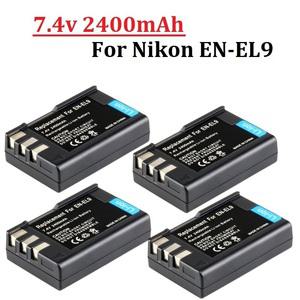 EN-EL9 EN-EL9a 배터리 호환 니콘 D40 D40X D60 D3000 D5000 EN EL9A 2400mah 디지털 카메라용 ENEL9 ENEL9